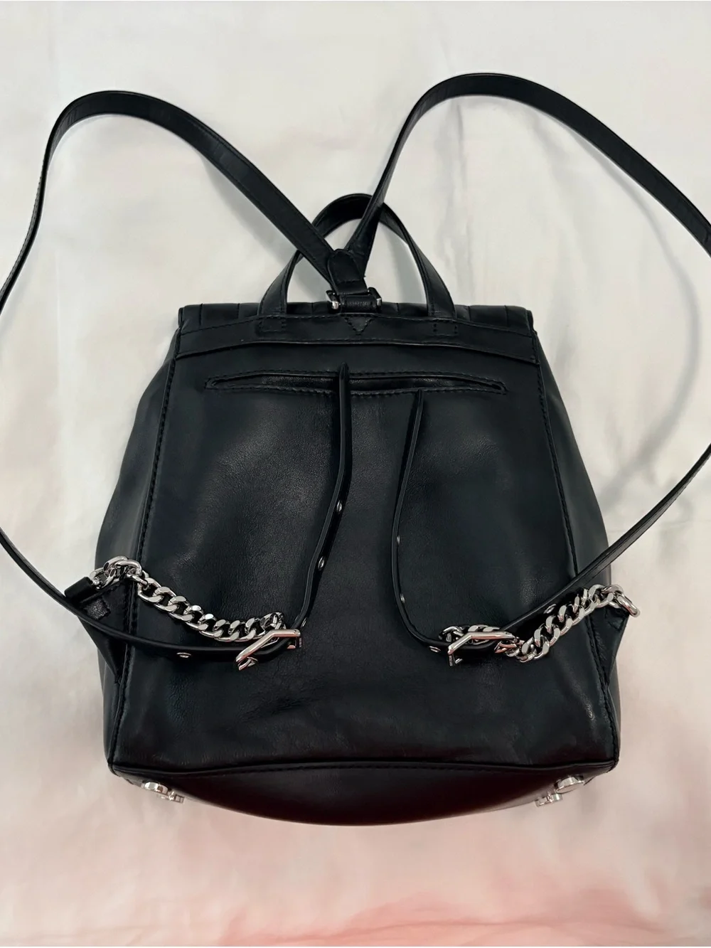 Michael Kors Black Quilted Backpack
